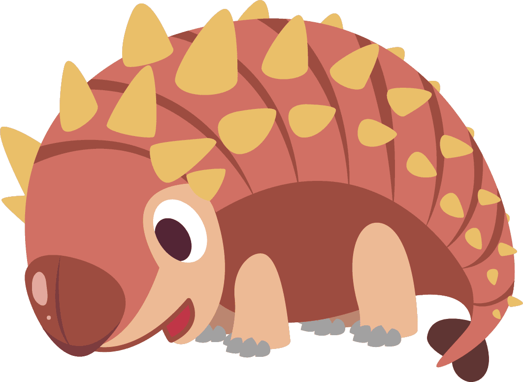 Ashley the Ankylosaurus character art
