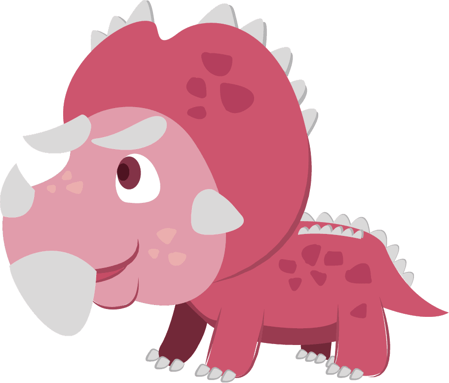 Claire the Chasmosaurus character art