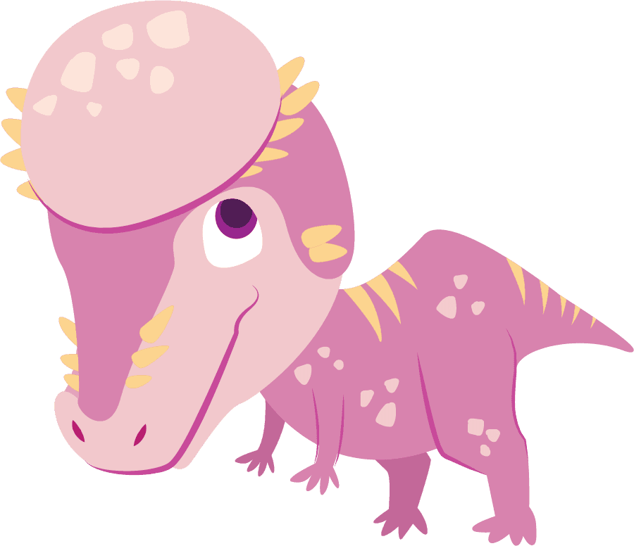Paige the Pachycephalosaurus character art