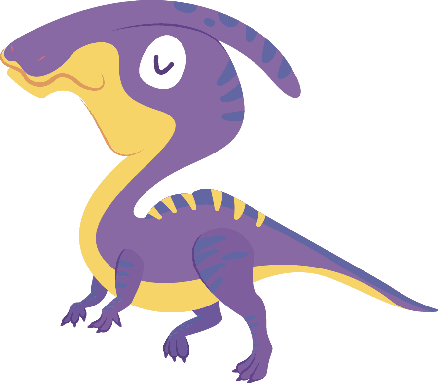 Parker the Parasaurolophus character art