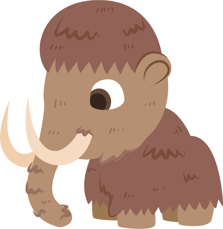 Weston the Woolly Mammoth character art